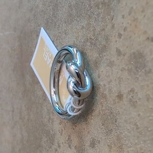 Ring MICHAEL Michael Kors Silver Brilliance Knots Ring Size 6 #2054